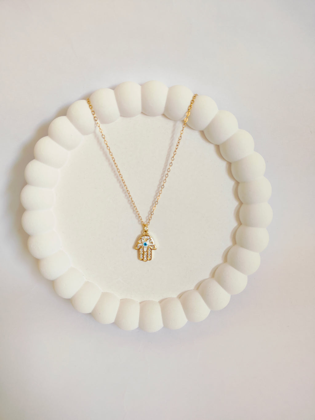 Golden Aura Evil Eye Necklace